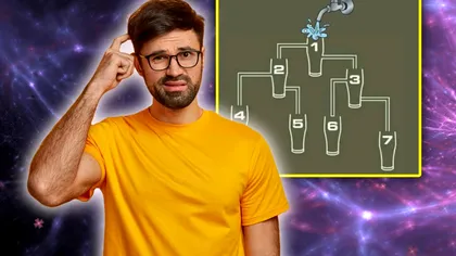 Testul de inteligență pentru oamenii cu IQ ridicat. Care pahar se umple primul?
