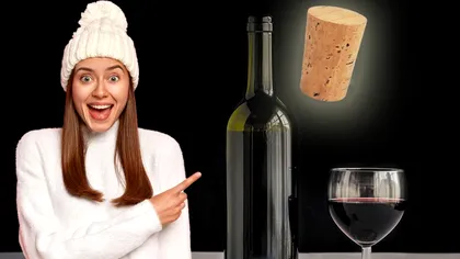 Cum scoţi dopul unei sticle fără desfăcător. E trucul anului, a devenit viral