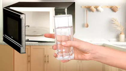 De ce să pui un pahar cu apă în cuptorul cu microunde. Secretul pe care sigur nu l-ai știut până acum