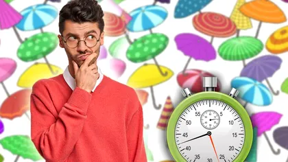 Testul de atenție care arată cât de perspicace ești. Găsești umbrelele identice în 15 secunde?