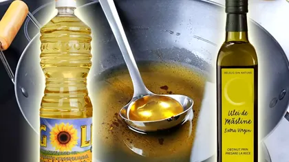 De câte ori poți să folosești uleiul de floarea soarelui sau uleiul de măsline. Diferențe majore între cele două