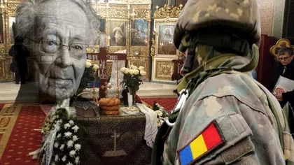 Incident la înmormântarea lui Mihai Șora. Ce a făcut un militar, din greșeală EXCLUSIV