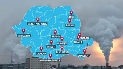Orașul mare al României care este pe locul doi la poluare. Nu este vorba despre București sau Cluj