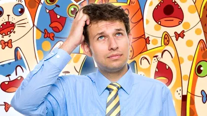 Test de inteligență pentru weekend. Găseşte peştele ascuns printre pisici! Nu e uşor deloc