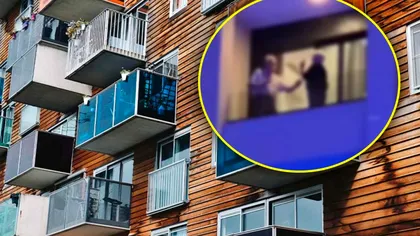 Cum au fost surprinşi doi bătrâni la un balcon. Cuplul a lăsat internauţii fără cuvinte, te vei emoţiona şi tu