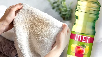 Trucul genial cu oțet pentru prosoapele tale. Vor fi ca noi în 30 de minute