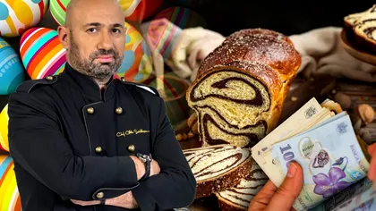 Cât a ajuns să coste cozonacul lui Chef Scărlătescu de Paşte 2023. Scoţi bani frumoşi din buzunar dacă vrei să îl mănânci de sărbători!