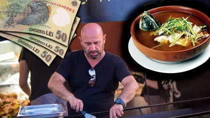 Cât costă o ciorbă pescărească și o porție de guvizi la cherhanaua lui Chef Cătălin Scărlătescu. Prețurile sunt accesibile