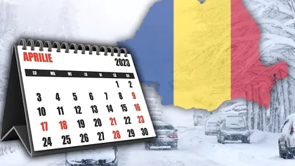 E iarnă adevărată în România. Drumuri înzăpezite, viscol şi frig, la final de aprilie. Video