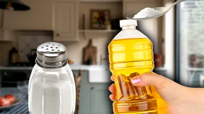 A pus sare în sticla cu ulei și abia apoi l-a folosit. Trucul genial pe care l-a descoperit