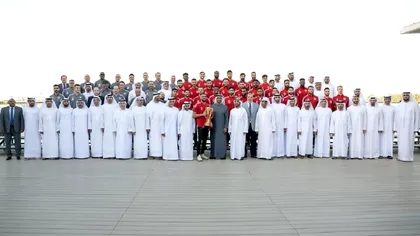 Cosmin Olăroiu, invitat la palatul celui mai puternic om din Emiratele Arabe Unite. Antrenorul român a cucerit al 17-lea trofeu din zona Golfului - GALERIE FOTO