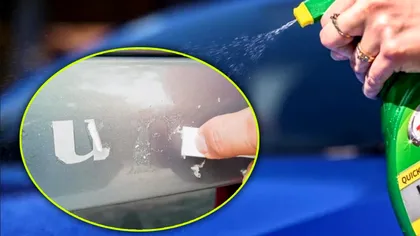 Cum cureţi autocolantele de pe maşină. E cel mai simplu truc, ieftin şi mereu la îndemână