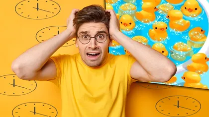 Iluzia optică pentru genii. Găsești săpunul ascuns printre rațele de plastic în 19 secunde?