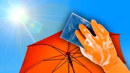 Cum să cureți rapid umbrelele de vară. Produsele ieftine care fac minuni de fiecare dată