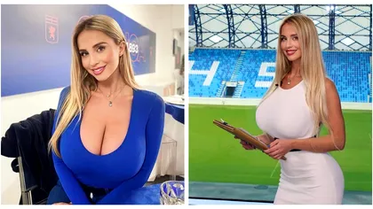 Maria, prezentatoarea superbă care îi lasă fără vorbe pe fotbaliști. „Fotografiile sunt ilegale” - GALERIE FOTO