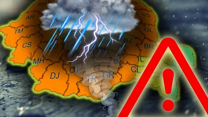Anunţ de ultimă oră de la ANM, va fi urgie! A fost emis cod galben de vijelii şi grindină, în România