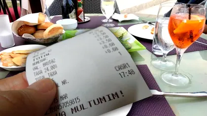 Cât a plătit un bărbat pe o masă de prânz în Costinești. L-au taxat și pentru felia de lămâie