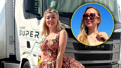 Cea mai frumoasă șoferiță de TIR a apărut în costum de baie. Cum arată Adryana Oltean