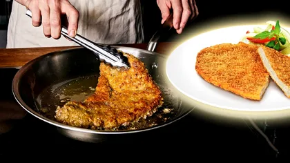 În ce să tăvălești șnițelele în loc de făină, înainte de a le pune în tigaie. Așa vor ieși gustoase și crocante