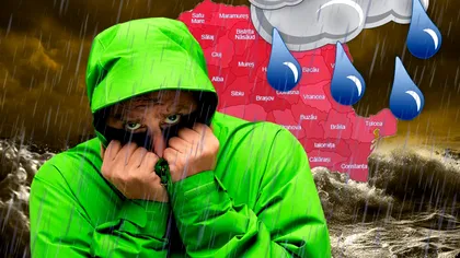 Potop în România, avertizarea vine de la ANM. Zonele cu ploi puternice, nu scăpăm de vremea rea