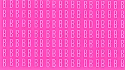 Testul optic al dimineții. Doar geniile găsesc litera D între zecile de litere B din imagine în doar 10 secunde