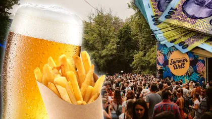 Cât a plătit un român pe o bere şi o porţie de cartofi prăjiţi la Summer Well 2023. Preţurile sunt uriaşe
