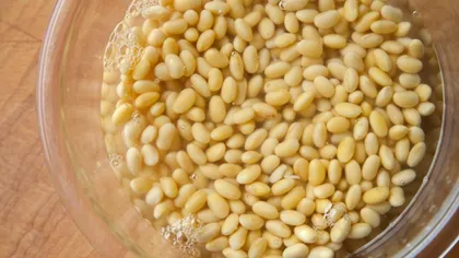 A amestecat boabe de soia cu apă și a turnat în pământul florilor. Surpriza avută după 48 de ore