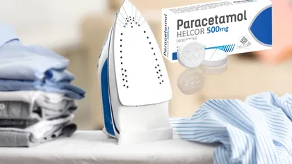 A frecat talpa fierului de călcat cu o tabletă de paracetamol și a scăpat de o mare problemă: ”Minunat și super util
