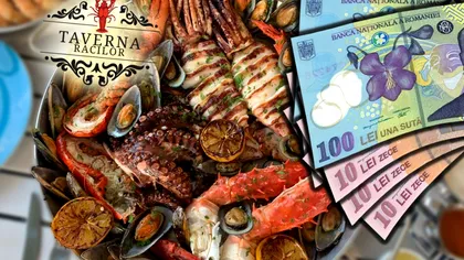 Cât costa un platou cu fructe de mare la la Taverna Racilor, localul deținut de Pescobar. Suma e amețitoare