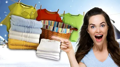 Cum să usuci hainele iarna fără să le pui pe frânghie afară. Secretul gospodarilor de la țară