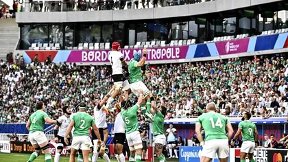 Naționala de rugby a României, zdrobită în meciul de debut de la Cupa Mondială. Cea mai umilitoare înfrângere dintr-un meci cu Irlanda - FOTO