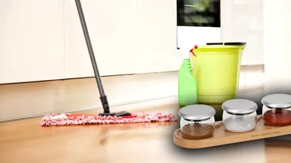 Adaugă acest ingredient în apa cu care speli podeaua din casă. Va arăta ca nouă, iar mirosul neplăcut dispare