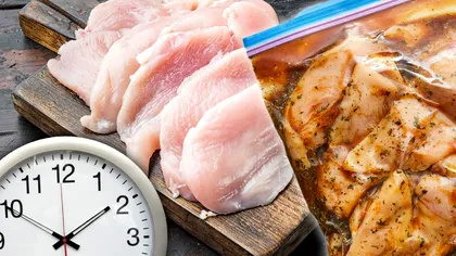 Cât se ține carnea de pui la marinat. Secretul ca să iasă fragedă și gustoasă