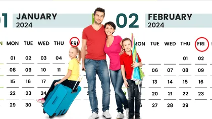 Noi zile libere în 2024 pentru români. Ambele vor pica vineri