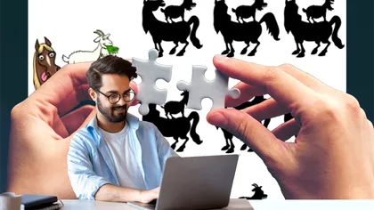 Test de inteligenţă rapid. Găseşte umbra desenului în mai puţin de 6 secunde!