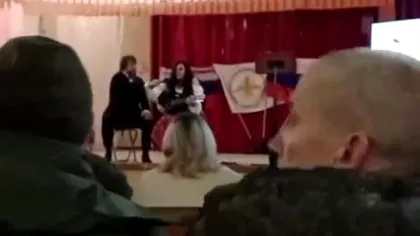 O actriță din Rusia a murit în Ucraina în timp ce era pe scenă. Momentul bombardamentului a fost surprins pe camere VIDEO