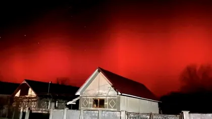 Aurora boreală, vizibilă din România! Unde s-a văzut FOTO