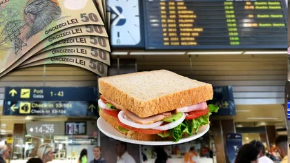 Cât a ajuns să coste un sandvici în Aeroportul Otopeni: 