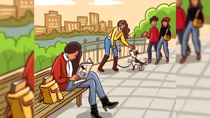 Doar 1 din 100 de oameni pot vedea eroarea din imagine. Ceva e ciudat la imaginea din parc, ai observat?