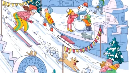 Iluzia optică a lunii ianuarie. Ai vedere de aviator dacă observi îngheţată ascunsă în imaginea de iarnă!