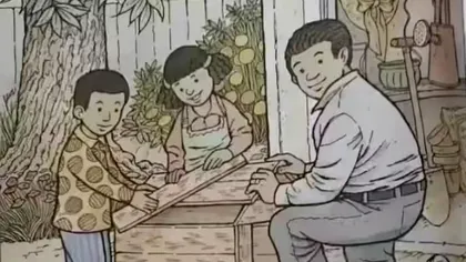 Iluzia optică din curtea casei. Toți văd tatăl, copiii și câinele, dar mai găsești alte 3 animale? Dă răspunsul în 25 de secunde