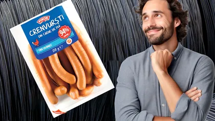 Ce conţin crenvurştii Pilos de la Lidl. Cantitatea de carne de porc pe care o au, de fapt