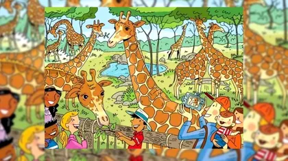 Toţi putem număra rapid girafele, dar câţi putem vedea şi morcovul din imagine? Test de IQ rapid