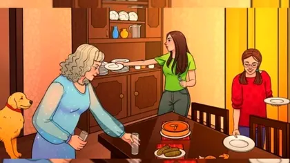 O greşeală s-a strecurat în imaginea din sufragerie. Găseşte-o în 4 secunde! Test de IQ pentru ziua de luni