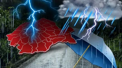 Cod galben de furtuni severe în mai multe județe din țară. Alertă emisă de ANM