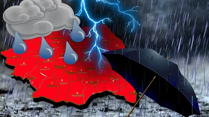 Cod roșu de fenomene meteo extreme în România. Zonele care vor fi afectate de vijeliile puternice în următoarele ore