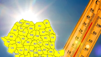 Cod galben de caniculă! Temperaturile de aproape 40 de grade Celsius pun din nou stăpânire pe România: Unde va fi cel mai cald