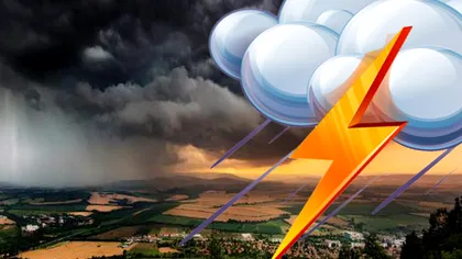 Cod galben de ploi torențiale și vijelii în România. Zonele în care scăpăm de caniculă