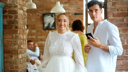 Ilona Brezoianu, nuntă într-un decor inedit. Gestul atipic pe care l-au făcut mirii la petrecere alături de invitați. Imagini de senzație
