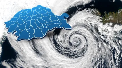 Traseul noului ciclon care va afecta România. Care vor fi primele județe lovite de ploi și frig